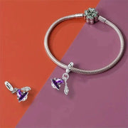 Halloween Wizard Cat Double Dangle Charm