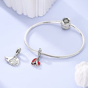 Hand & Paw Heart Dangle Charm