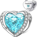 Heart Birthstone Charms