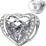 Heart Birthstone Charms