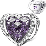 Heart Birthstone Charms