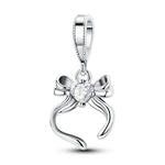 Heart & Bow Dangle Charm