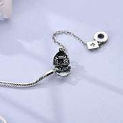 Heart & Cross Charm Bracelet with Bible Safety Chain