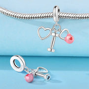 Heart & Kettlebell Fitness Trio Dangle Charm
