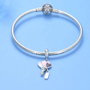 Heart-Shaped Balloon Trio Birthday Dangle Charm