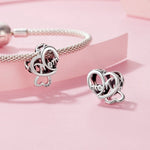 Heart-Shaped Love & Mom Charm