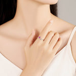 Heart & Trident Sterling Silver Promise Ring