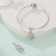 Hula Dancing Bear Dangle Charm