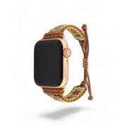 Bohemian Jasper Apple Watch Band - Handcrafted Gemstone Strap for Women