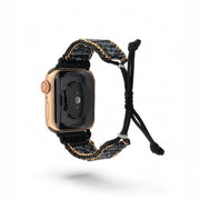Gothic Apple Watch Band: Adjustable Bohemian Gemstone Strap for Women
