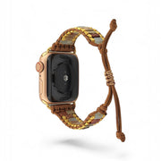 Bohemian Jasper Apple Watch Band - Handcrafted Gemstone Strap for Women