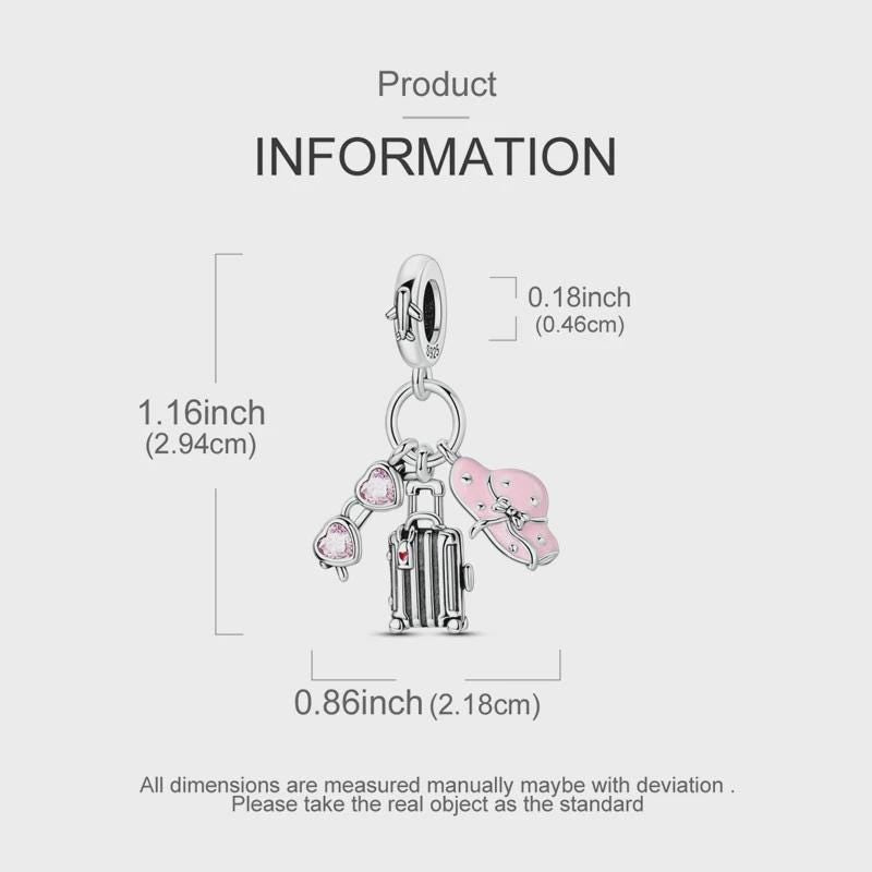 Travel Essentials sterling silver charm view 6