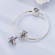 Dragon Pandora Charm | Baby Dino | Silver Bead | Fantasy Animal Jewelry | Mythical Creature Gift