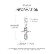 Angel Wing Cross Pandora Charm | Infinity Pink Silver Heart | Religious Faith Gift | Memorial Jewelry