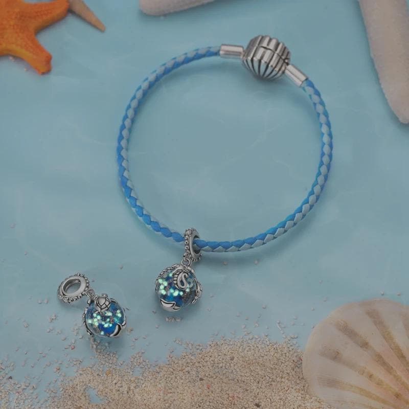 Ocean Glass sterling silver charm view 5