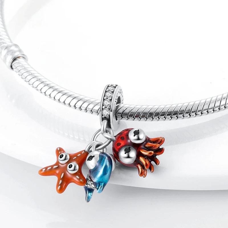 Sea Friends charm detail view