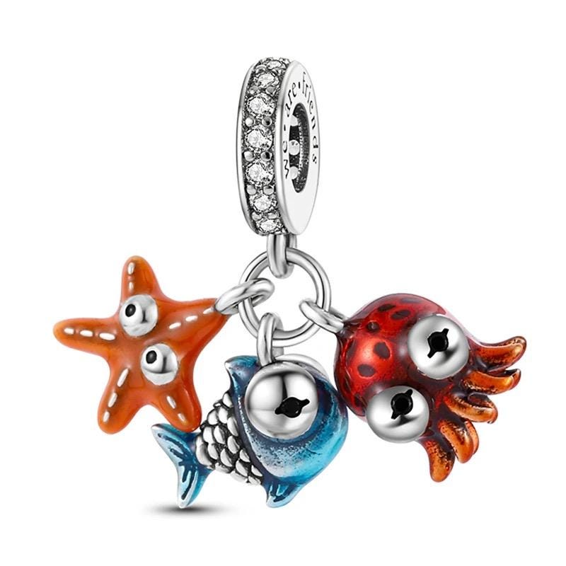 Sea Friends 925 sterling silver charm