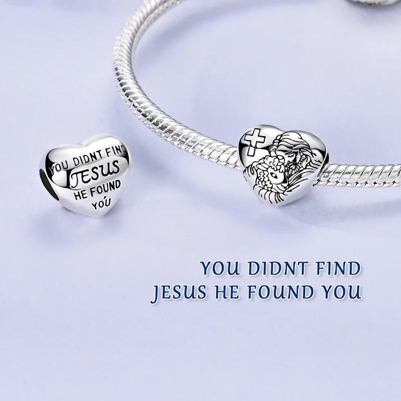 Jesus Heart charm detail view
