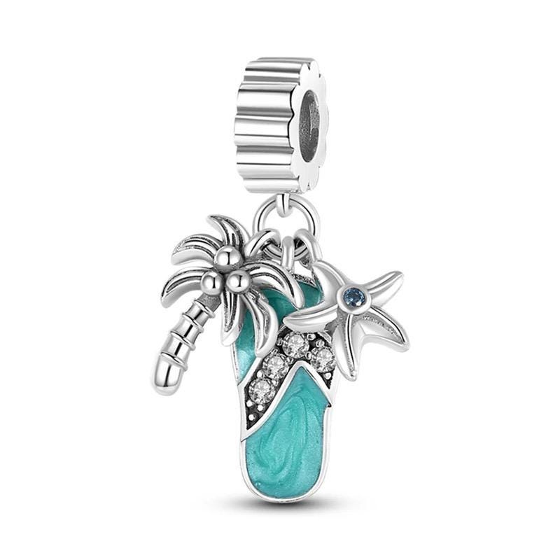 Summer Flip Flop 925 sterling silver charm