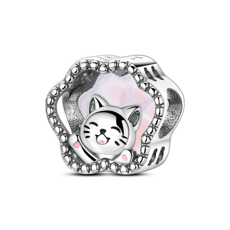 Lucky Cat Paw 925 sterling silver charm