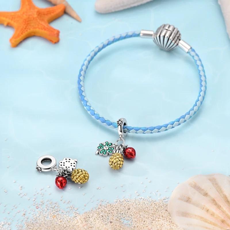 Lucky Fruit sterling silver charm view 5