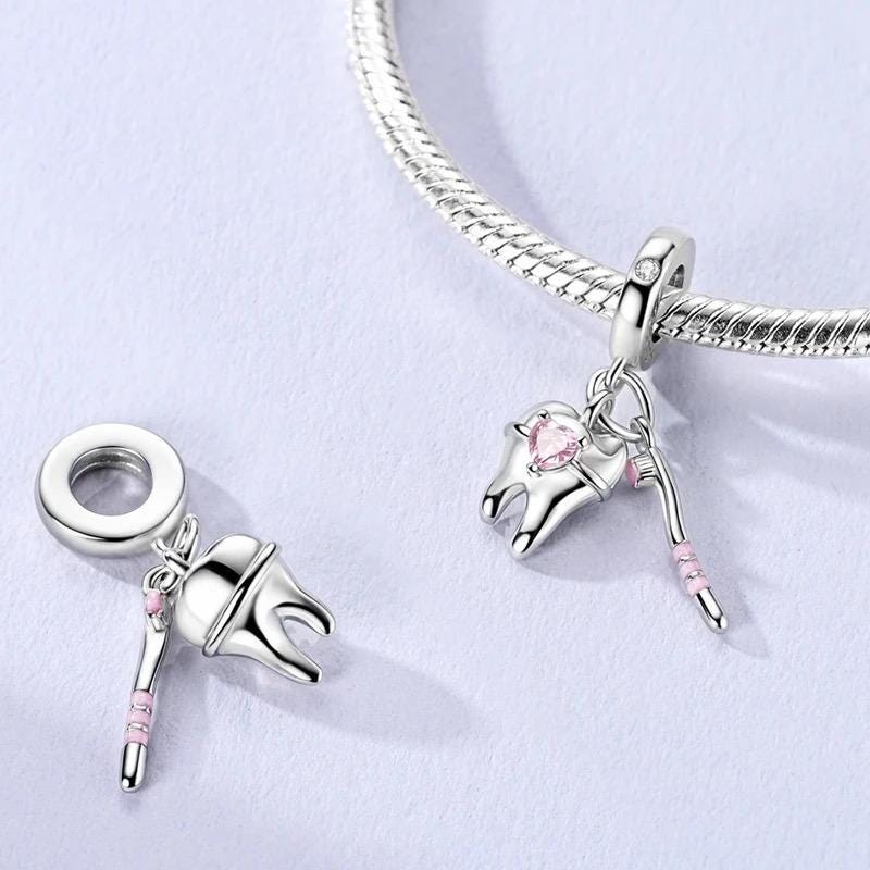Dentist Tooth charm detail view