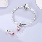 Axolotl Pandora Charm | Glow In The Dark Bead | Pink Mexican Walking Fish | Kawaii Pet Gift