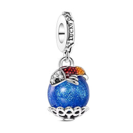 Koi Fish Pandora Charm | Blue Galaxy Stone | Lucky Carp Dangle | Japanese Success Gift