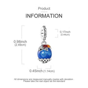 Koi Fish Pandora Charm | Blue Galaxy Stone | Lucky Carp Dangle | Japanese Success Gift