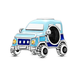 Blue Off Road Car Pandora Charm | Jeep SUV Bead | Road Trip Adventure Travel Gift