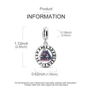 Valknut Runic Pandora Charm | Viking Triangle Symbol Dangle | Norse Mythology Odin Gift