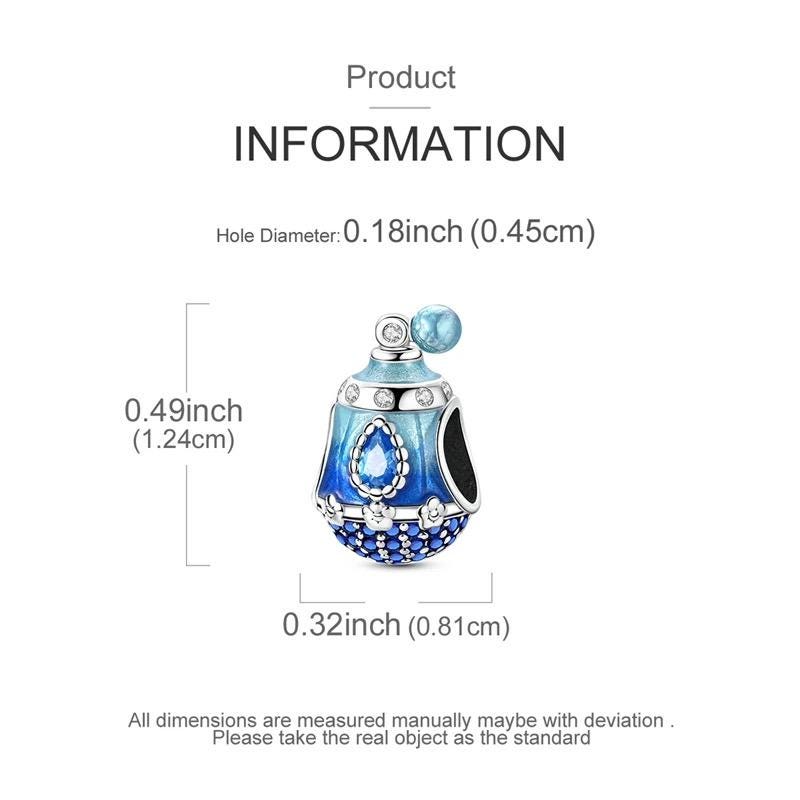 Perfume Bottle sterling silver charm view 5