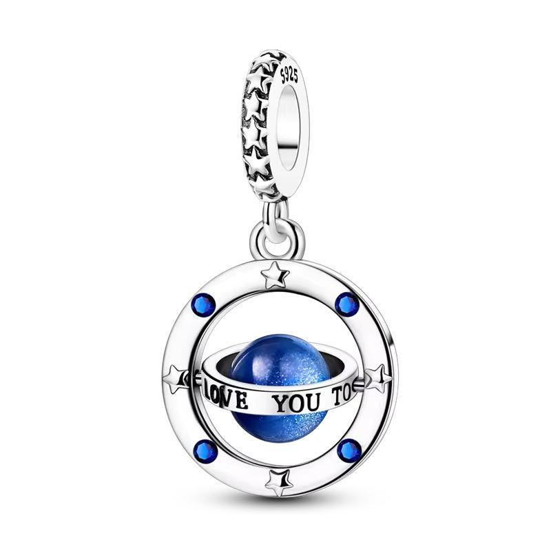 Love You To The Moon 925 sterling silver charm