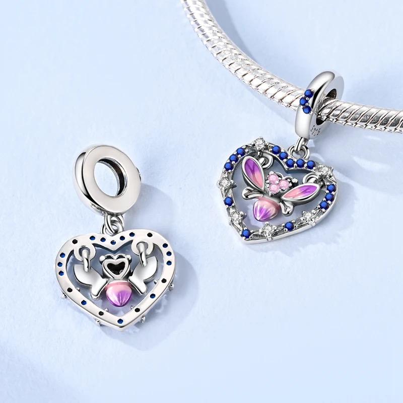 Firefly Heart charm detail view