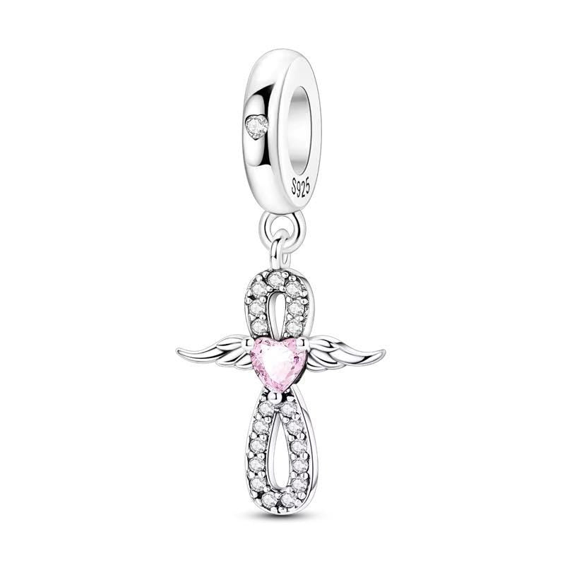 Infinity Angel Wing 925 sterling silver charm