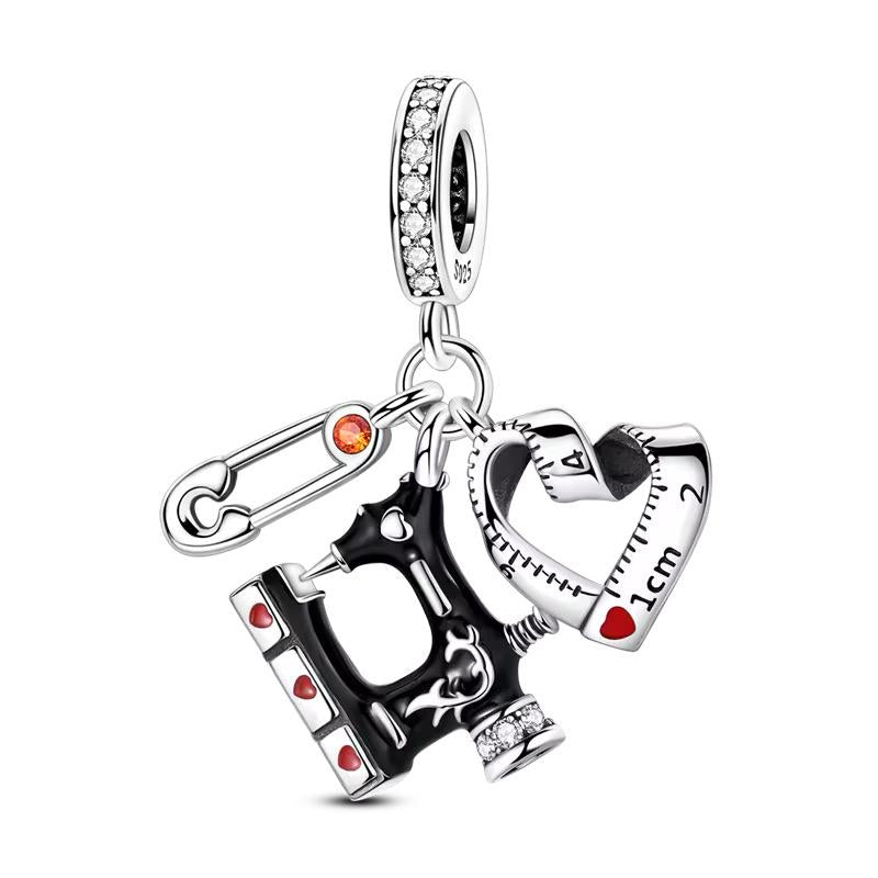 Sewing Machine 925 sterling silver charm