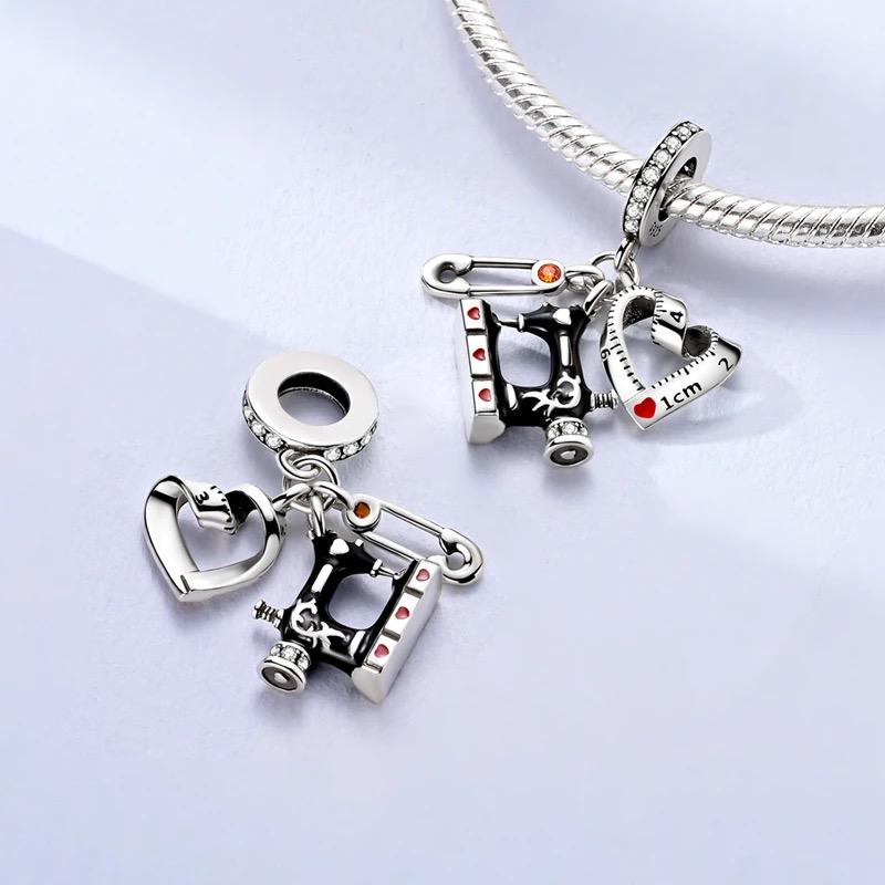 Sewing Machine charm detail view