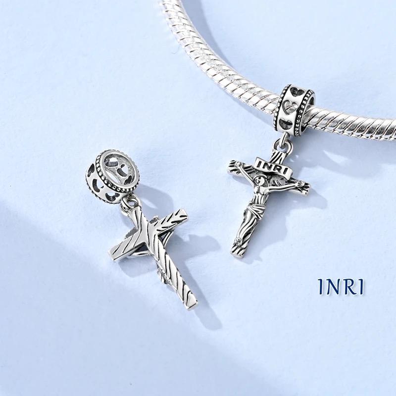Jesus Cross charm detail view