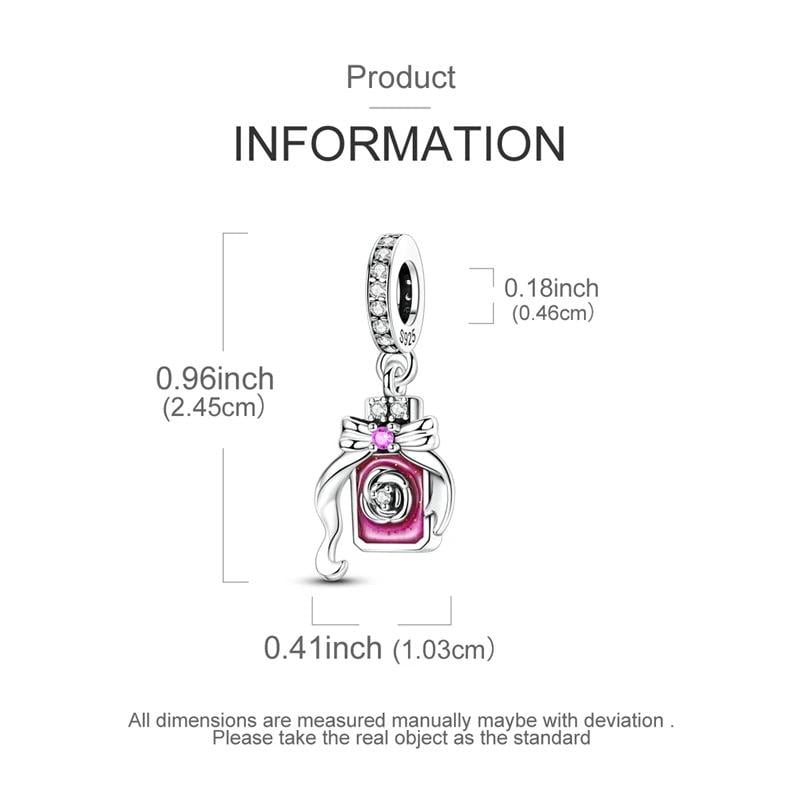 Perfume Bottle sterling silver charm view 6