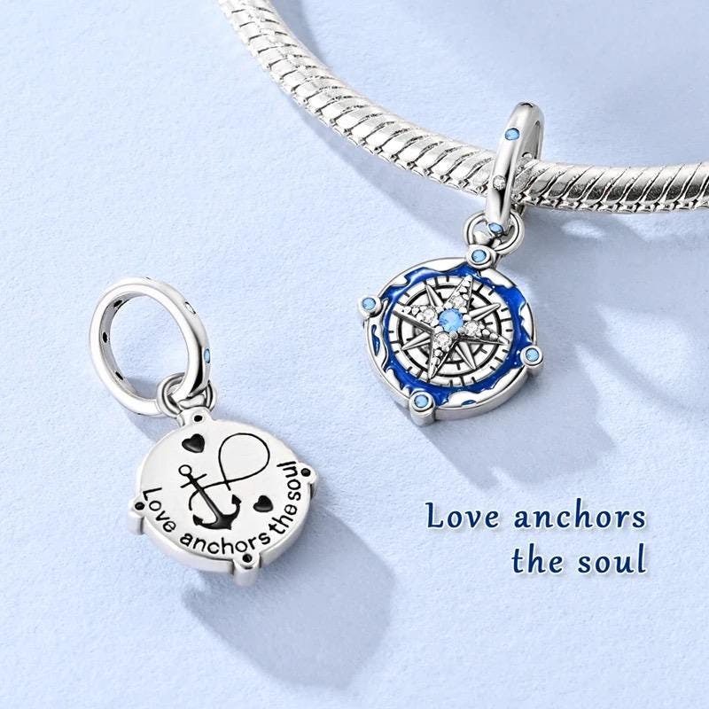 Compass Star charm detail view