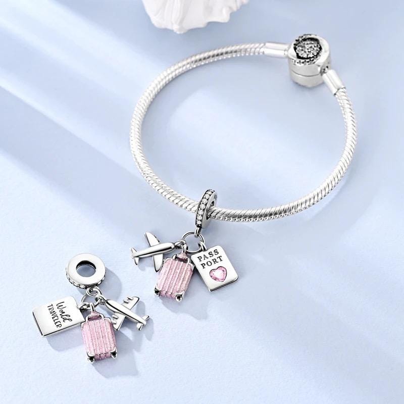 Travel Passport sterling silver charm view 6