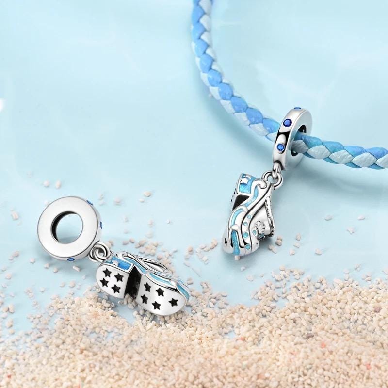 Dutch Wooden Clog charm detail view