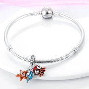 Sea Friends Pandora Charm | Octopus Starfish Fish | Silver Dangle | Ocean Bestie Gift | Summer Jewelry