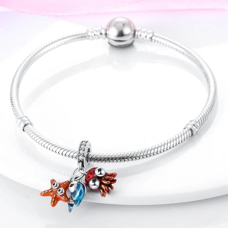 Sea Friends sterling silver charm view 6