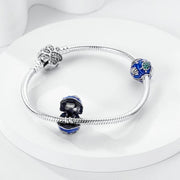 Sea Turtle Pandora Charm | Blue Ocean Enamel Bead | Green Crystal Starfish | Summer Beach Gift