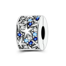 Starfish Pandora Charm | Blue Ocean Clip | Silver Stopper | Summer Beach Jewelry | Nautical Gift