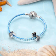 Starfish Pandora Charm | Blue Ocean Clip | Silver Stopper | Summer Beach Jewelry | Nautical Gift
