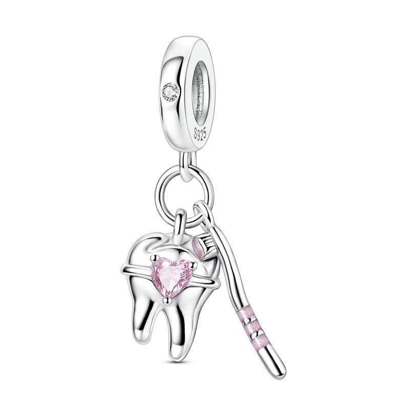 Dentist Tooth 925 sterling silver charm