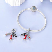 Fashion Night Out Pandora Charm | Red Dress High Heel Perfume | Silver Dangle | Glamour Gift