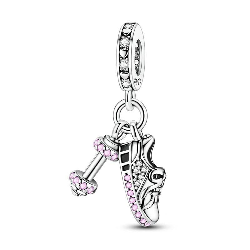 Fitness Gym 925 sterling silver charm